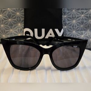 Quay Harper Cat Eye Sunglasses - Black